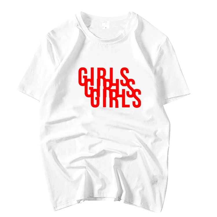 

Summer style unisex girls girls printing o neck t shirt fashion simple loose short sleeve t-shirt lovers top tees 5 colors