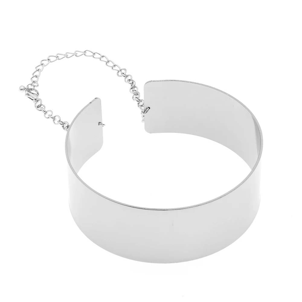 Посеребренный Collares Grandes De Moda, модное ювелирное изделие, ГРОТ кеттинг, богемное золото, серебро, цепочка, металлическое колье, большое короткое ожерелье для женщин - Окраска металла: Посеребренный