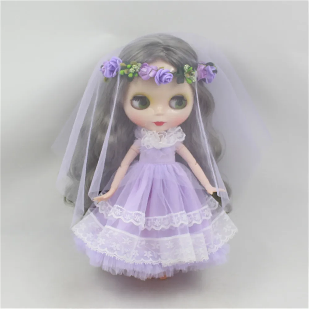 Blyth doll цветное яркое свадебное платье для куклы 1/6 30 см ледяная кукла шарнир blyth