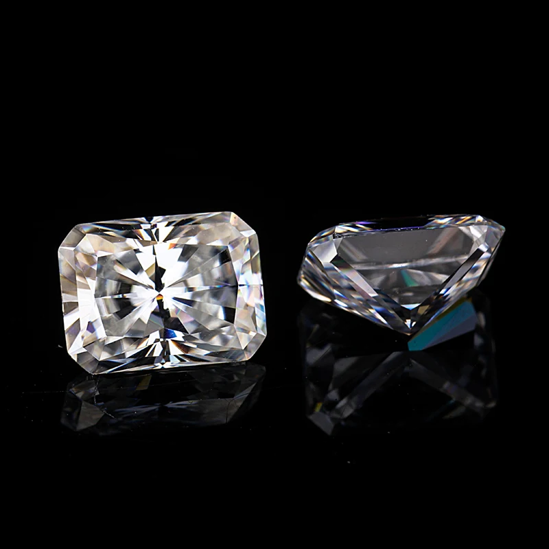 Starszuan 8*6 мм radiant cut VVS E/F 1.5ct супер белые качественные моиссаниты тест положительные