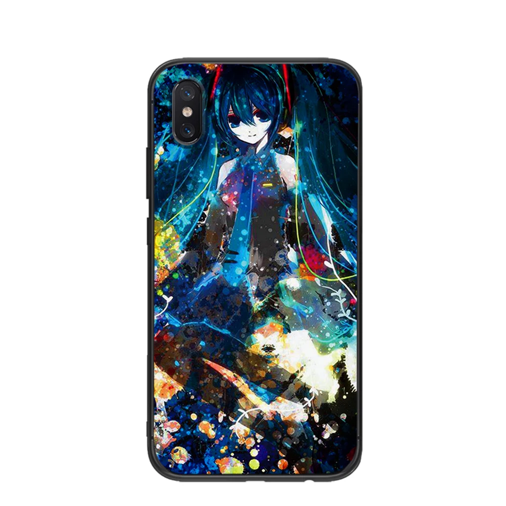 Аниме Девушки цветы Мягкий ТПУ для Xiaomi Redmi Mi6 8 9 A1 A2 F1 Plus чехол 5/5 M8 Lite силиконовый