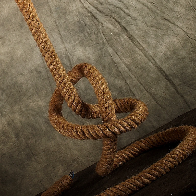 Оригинальная лампа модные настольные лампы в стиле ретро веревка лофт