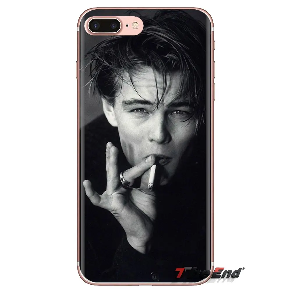 Силиконовый чехол для телефона iPod Touch Apple iPhone 4 4S 5 5S SE 5C 6 6S 7 8 X XR XS Plus MAX Leonardo Dicaprio Young