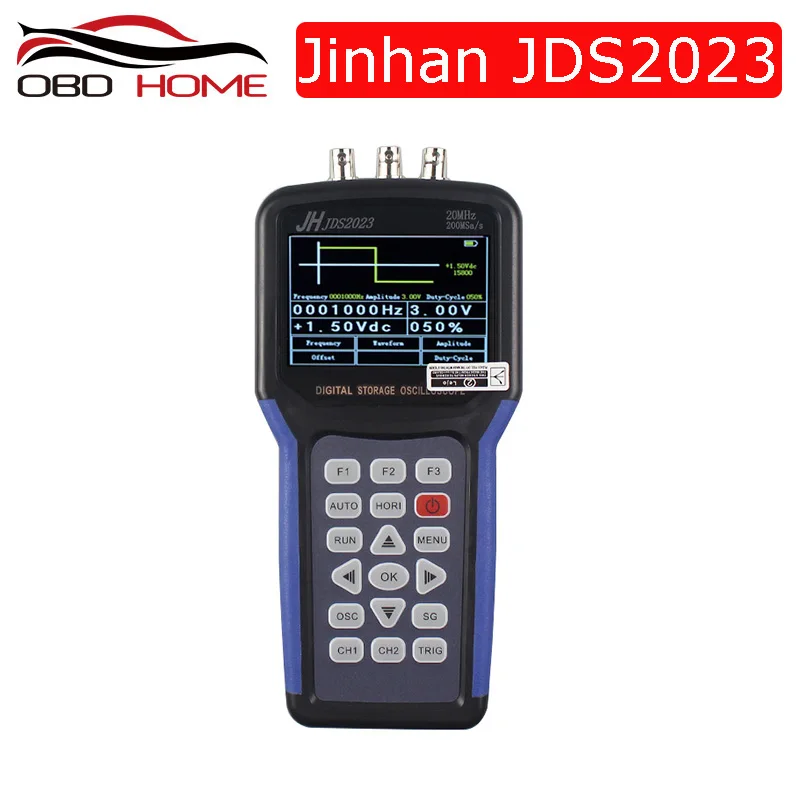 

2020 лучший OBD2 автомобильный Jinhan JDS2023 цифровой хранилище портативный осциллограф 1 канал 20 МГц осциллограф Входная муфта AC/DC