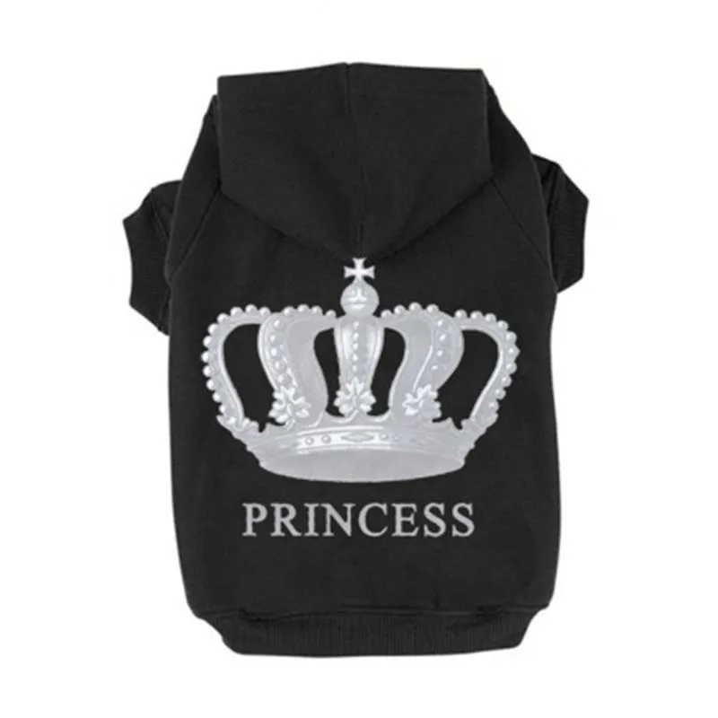 

Crown Print Puppy Dog Hoodie Shirt Tracksuit Princess Dogs Pet Sweatshirts Tracksuit Sports Clothing for Chihuahua Teddy