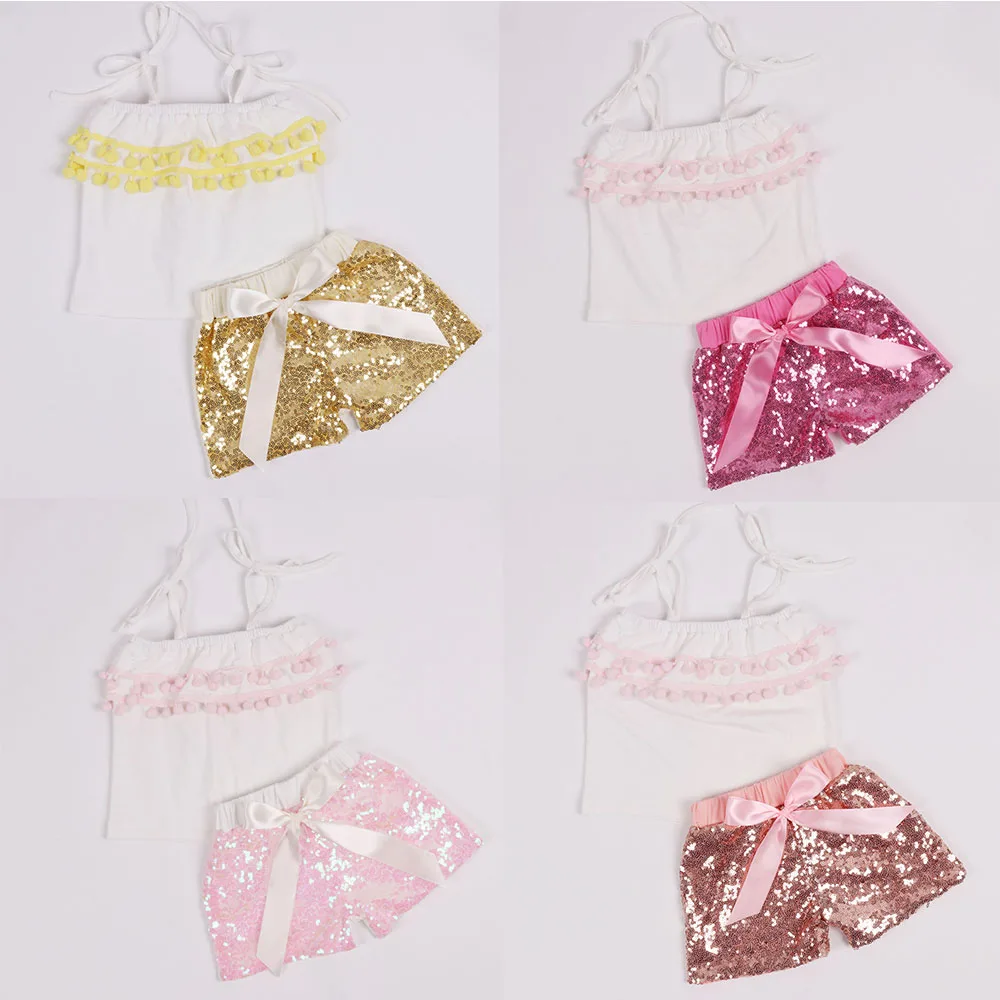 Блестящие наряды для девочек детские блестящие шорты на день рождения радужные