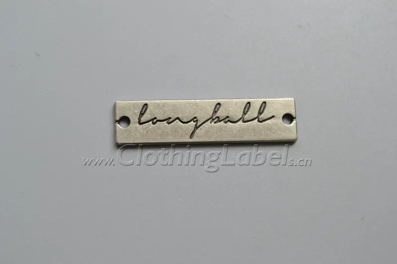 

Custom anti-nickel metal label with logo engraved for sewing