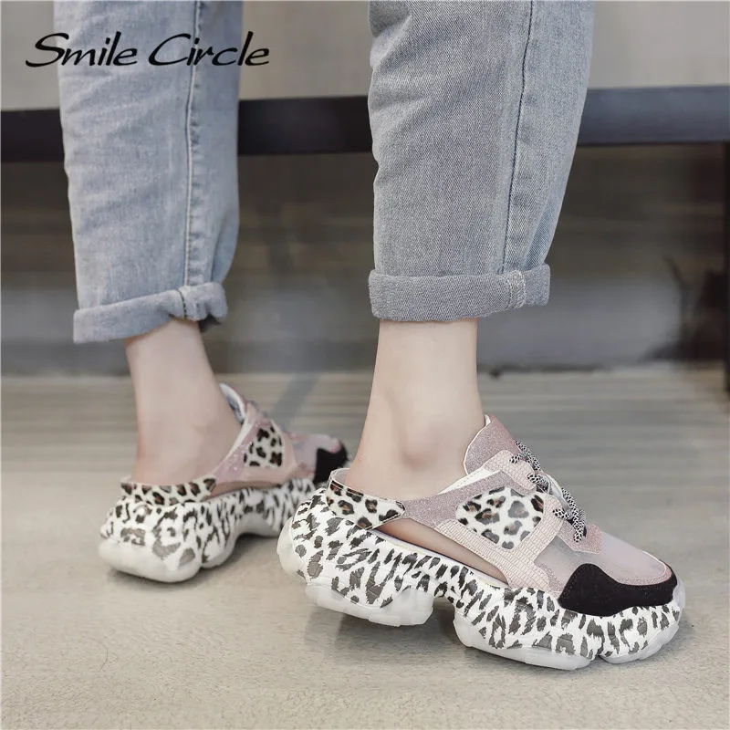 Женские сандалии на платформе со смайликом коллекция 2019 года летние модные