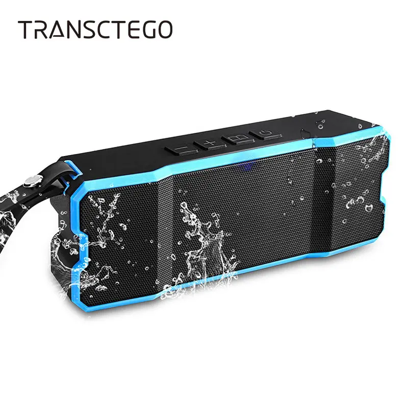 TRANSCTEGO беспроводной bluetooth динамик USB открытый портативный Водонепроницаемый IPX6