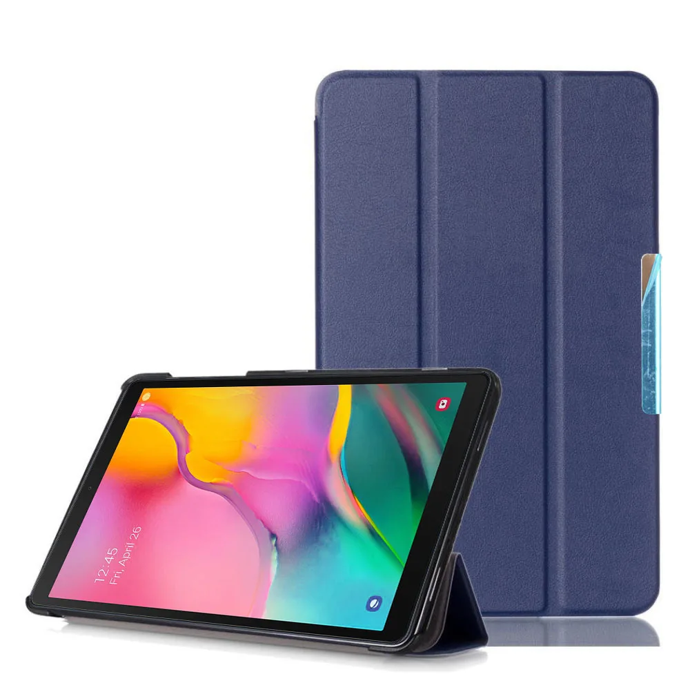 Магнитный чехол для Samsung Galaxy Tab A 10 1 дюйма (2019) SM T510 T515 с подставкой из искусственной