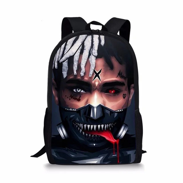 2019 Новый Известный раппер Xxxtentacion 3 шт набор рюкзак ортопедический школьный ранец