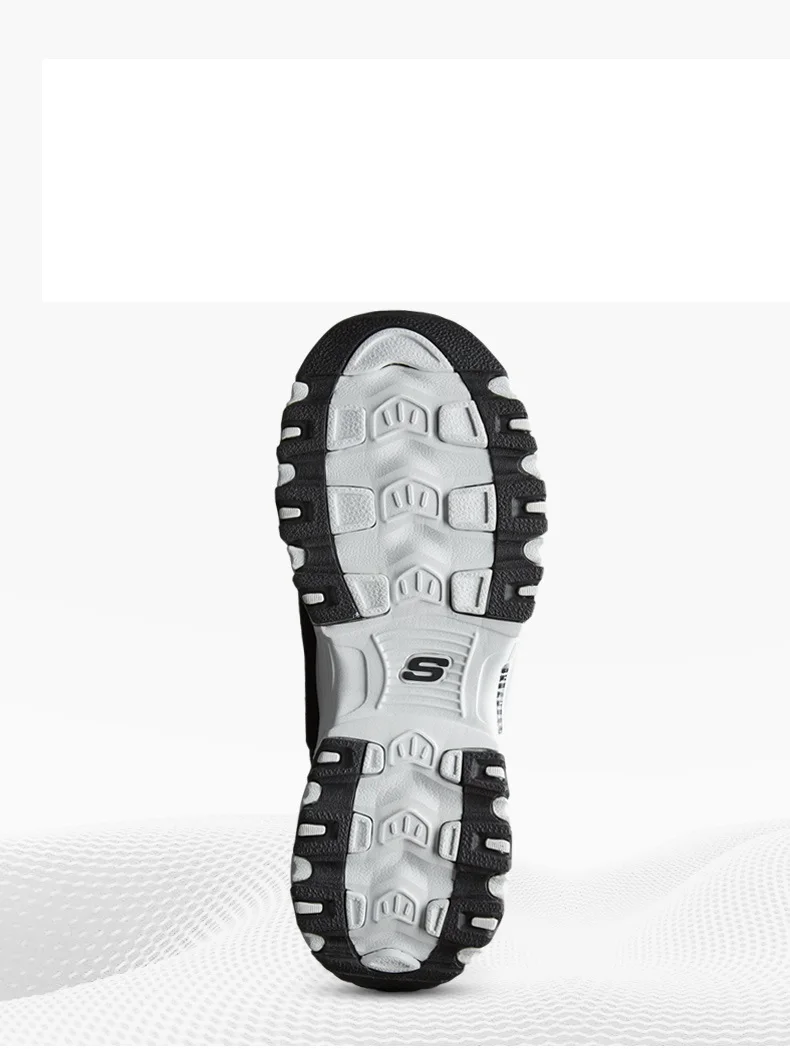 Skechers D'LITES/Повседневная обувь; женские модные теннисные кроссовки на платформе; женские дышащие кроссовки на плоской подошве; 13142-BKW