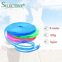 8m anti slip clothesline convenient fence type portable outdoor windproof clothesline travel retractable rope washing line