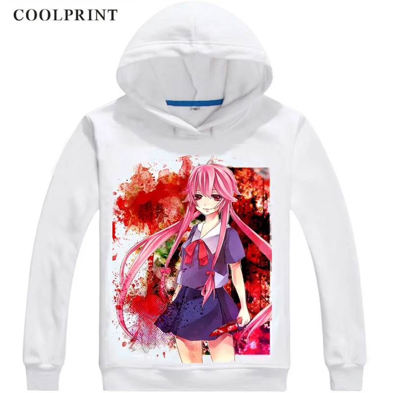 COOLPRINT дневник будущего Mirai Никки толстовки с капюшоном короткая футболка героями
