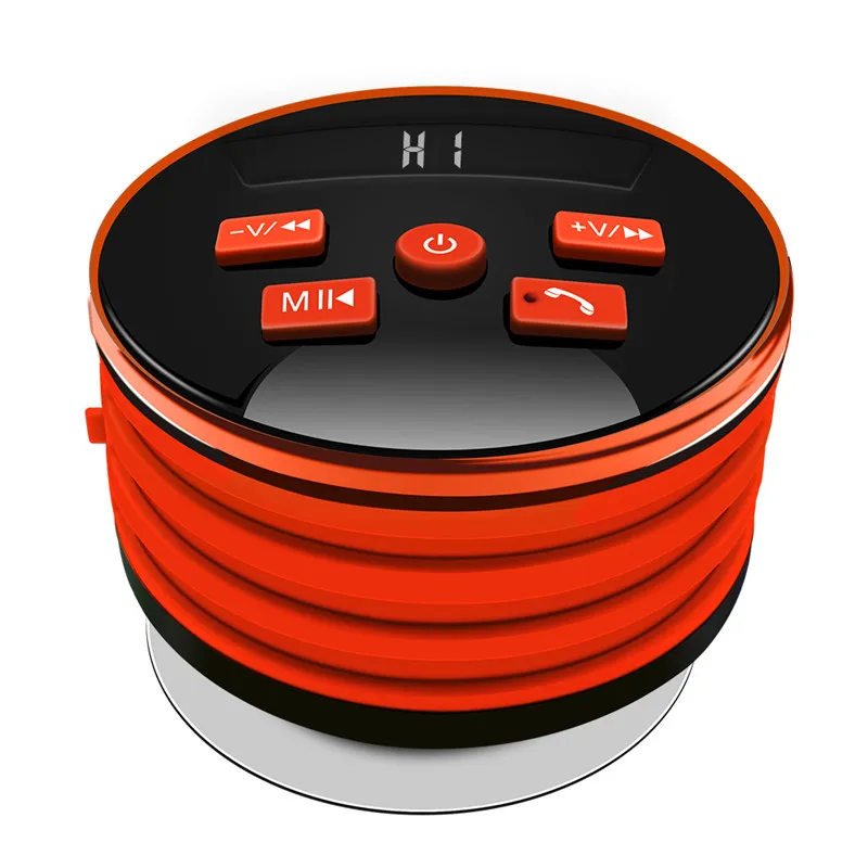 HAAYOT IPX7 водонепроницаемый портативный Bluetooth динамик светодиодный светильник Душ беспроводной стерео BT присоска динамик s Hands-free Mic FM радио