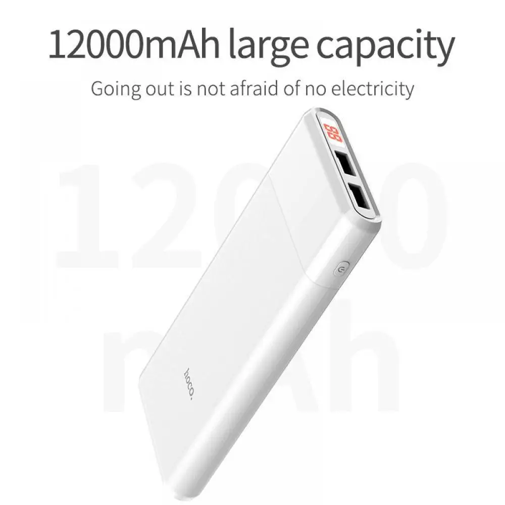 Беспроводное зарядное устройство HOCO Мощность банка 12000 мА/ч Портативный power Bank Quick