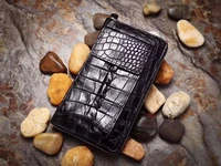 100 genuine alligator skin leather men wallet crocodile skin wallets purse with phone case holder money clip big size