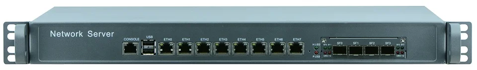 1U межсетевой ПК роутер с процессором I5 4430 8 портов Gigabit Lan поддержкой 4 SFP ROS Mikrotik