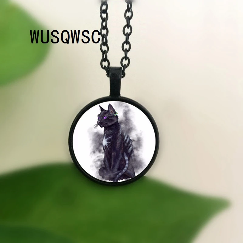 WUSQWSC 1 шт./лот круглый кулон в виде кота сидхе мифологическое Очаровательное