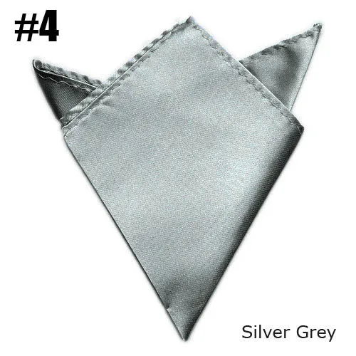 5 шт./лот джентльменский Одноцветный Карманный квадратный атласный носовой