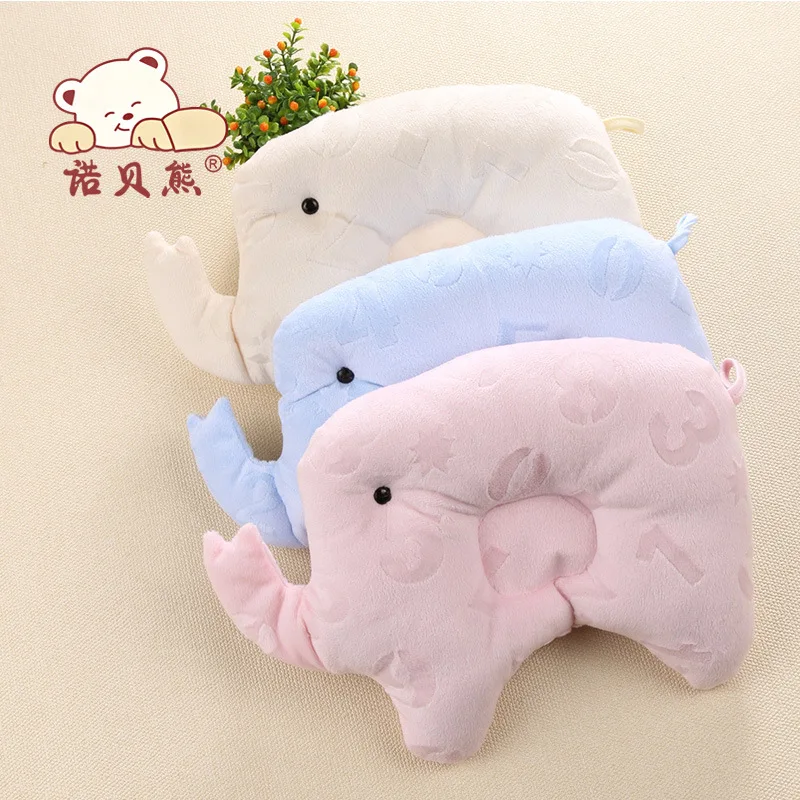 

NUOBEIXIONG 2019 Hot Selling 3 Color High Quality 26*20cm Cotton Cartton Support Kids Shaping Pillowigh To Prevent The Flat