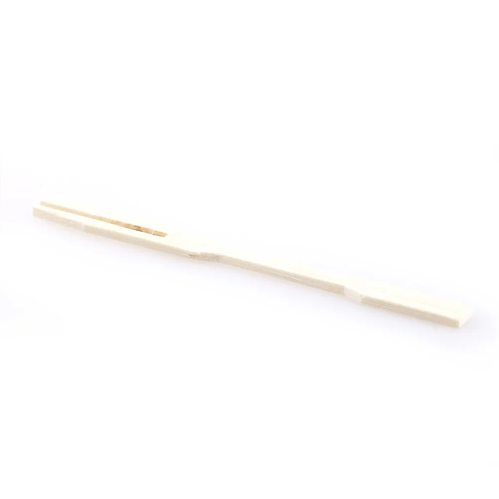 HENGHOME 80 PCS Pure bamboo Disposable Wooden fruit fork Dessert for Cocktail Fork Set Party Home Household Decor
