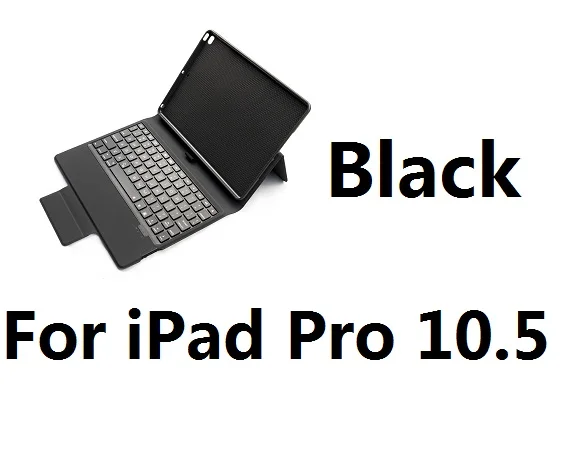 For iPad 10.5 Black Bluetooth беспроводной Чехол для клавиатуры для iPad 9,7 с карандашом Держатель смарт из искусственной кожи полное покрытие для iPad Pro 10,5 чехол - Цвет: For iPad 10.5 Black