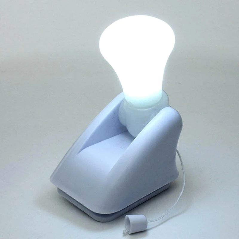 Мини Pull лампочка шкаф Ночной свет ночник клей настенный светильник для спальни