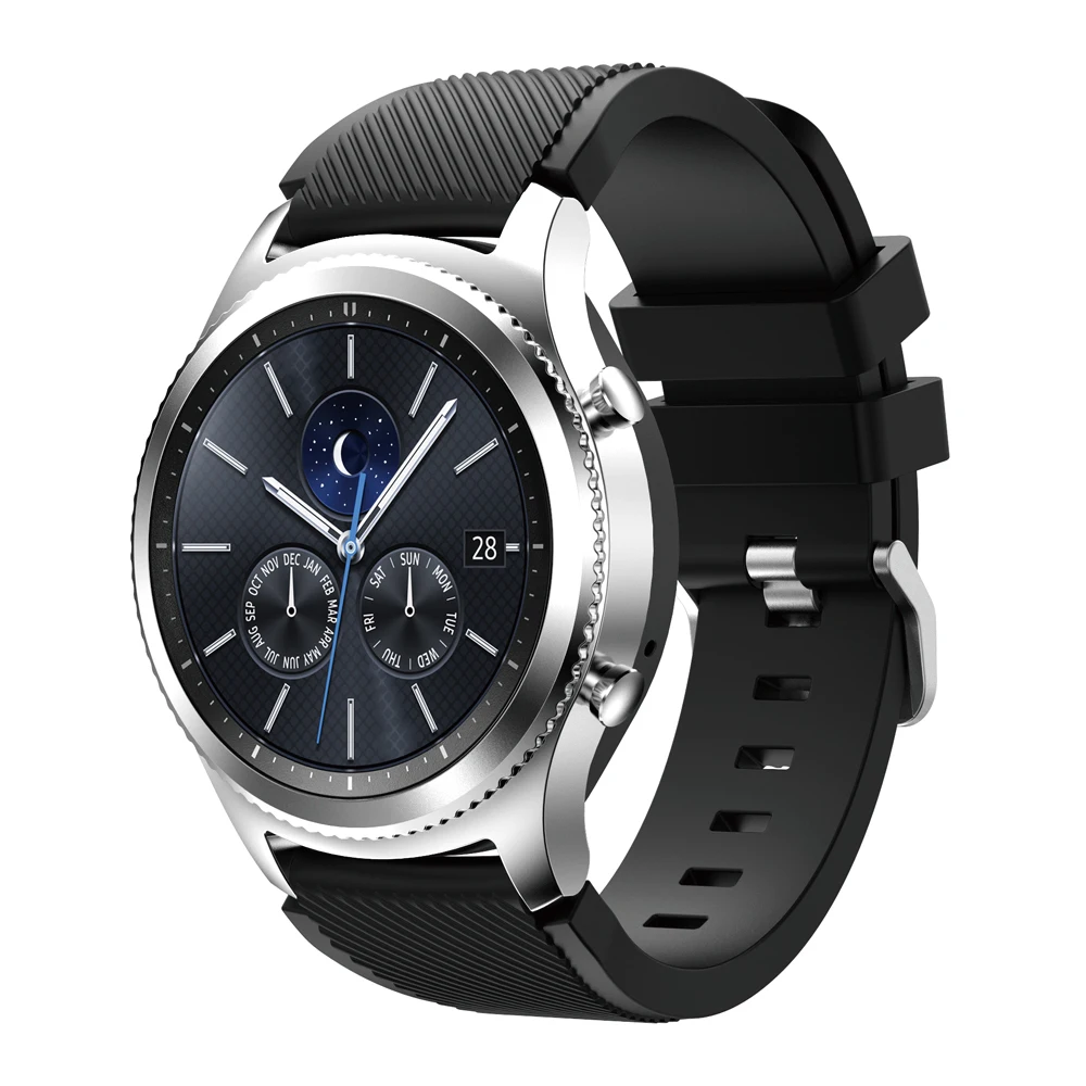BEHUA ремешок для Samsung Gear S3 на запястье Цветной силиконовый спортивный современный