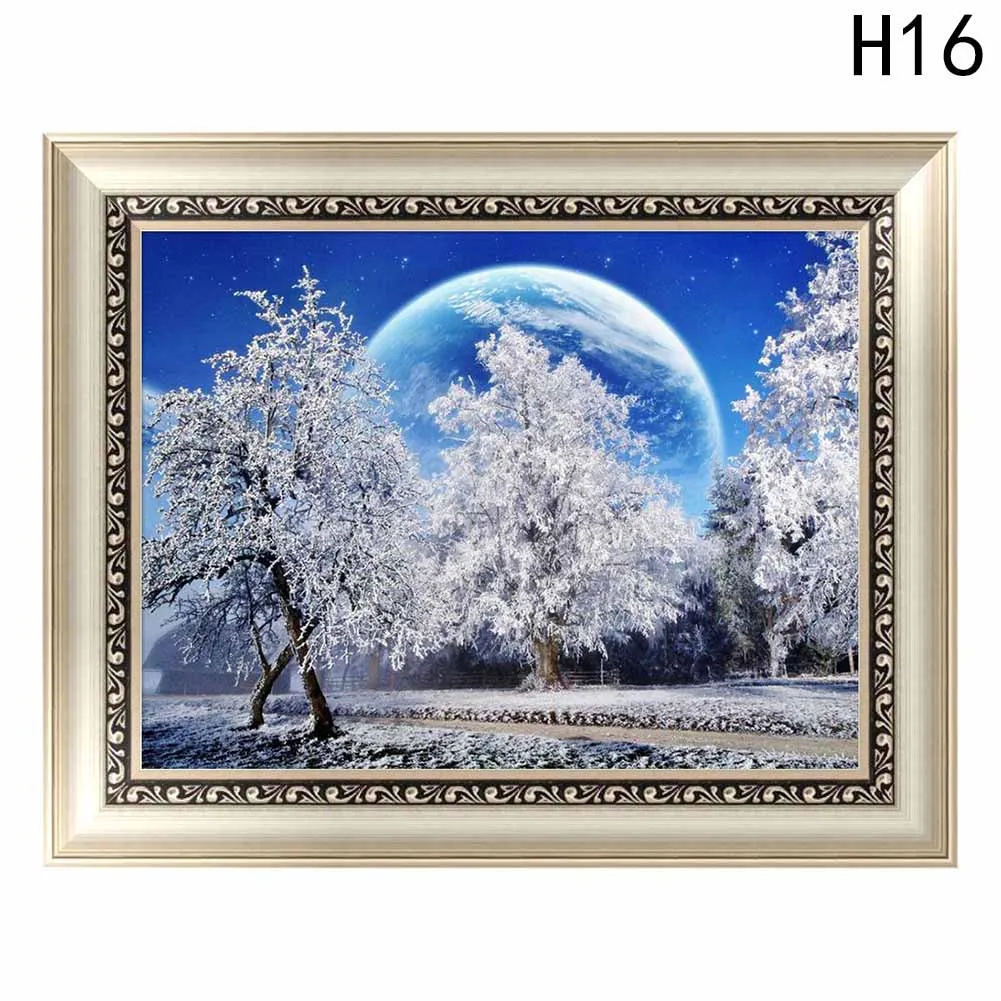 HG7440H16 1 шт. без Рамки пейзажи Сделай Сам 5d Даймонд живопись Бисер Наборы мозаика рисунки Раскраска по номерам пейзажной живописи - Цвет: HG7440H16