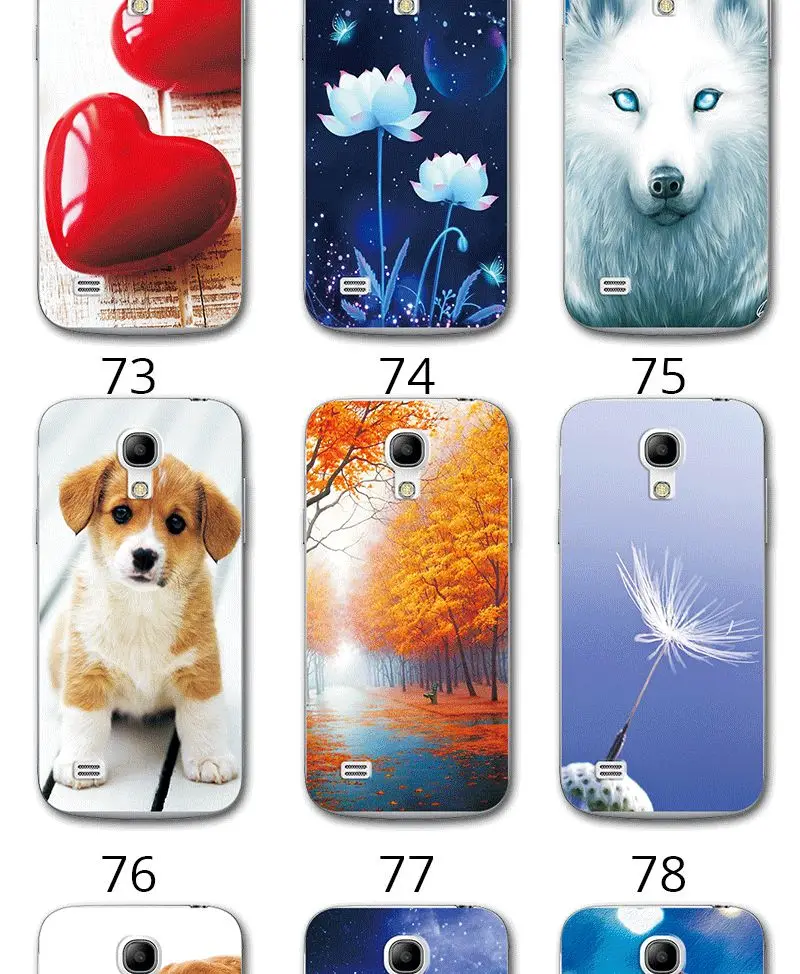 Мягкая Силиконовая обложка чехол для samsung Galaxy S4 Mini/S4Mini GT-I9190 i9195 i9192 картина TPU с рисунком Сердце чехол в виде ракушки 4,3 дюймов