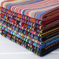 jacquard sofa textile home poly cotton ethnic linen fabric crafts material bag diy tissue