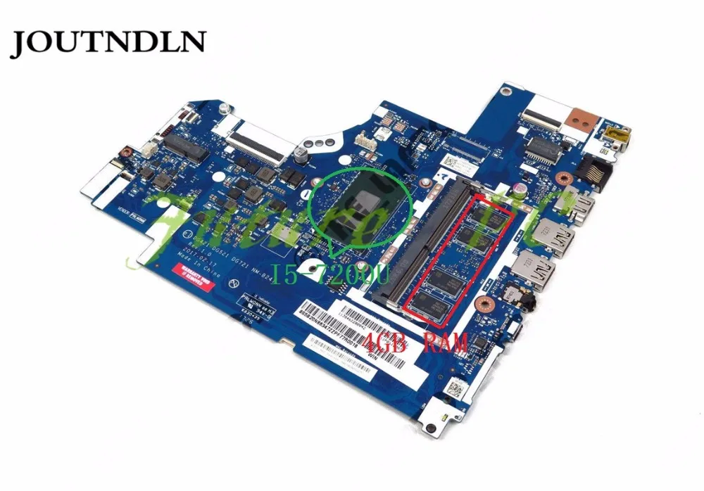 JOUTNDLN для lenovo 320-15IKB 320-17IKB V320-17IKB NM-B241 5B20N86347 материнская плата ноутбука с I5-7200U UMA FPD 4G