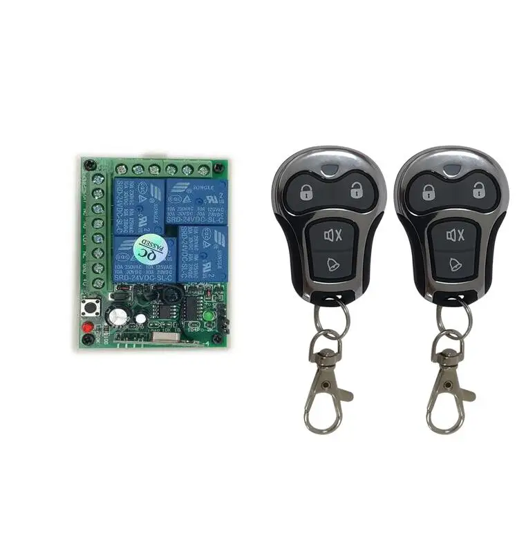 RF DC24V 12V 4CH RF 10A реле Беспроводное дистанционное управление освещением датчик переключателя Приемник 433 mhz/315 mhz радио