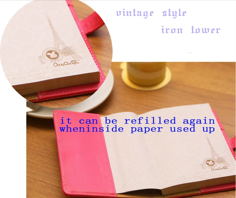 Тисненые кожаные милые блокноты и журналы дневник kawaii rabbit pattern girl персональный a6