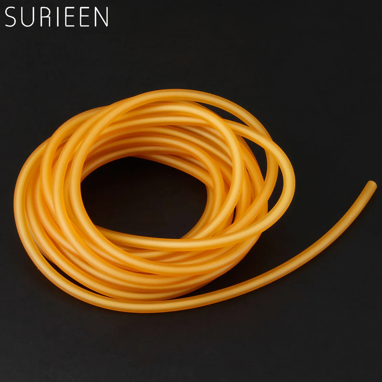 

SURIEEN 5M 2mmx5.5mm Natural Latex Surgical Slingshot Elastic Bungee Tubes Rubber Band Hunting Sling Shots Catapult Replace 2055