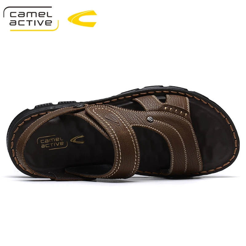 Мужские летние сандалии Camel Active натуральная кожа дышащие удобная уличная пляжная