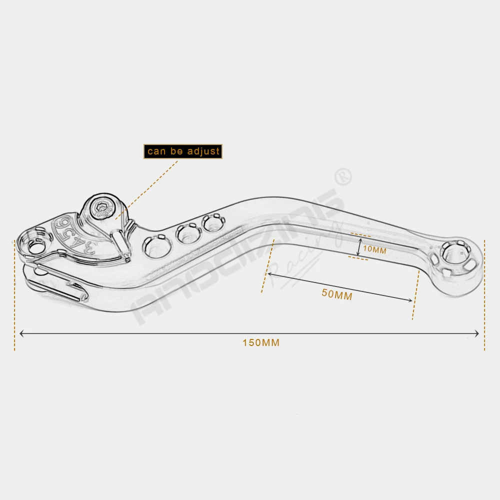 F 11 T 333P рычаги тормозного сцепления для мотоцикла TRIUMPH SPEED TRIPLE R 16 17 1050/S THRUXTON 17|brake