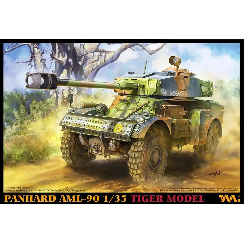 Французская модель Tiger Model 4635 1/35 Panhard масштаба AML 90|Наборы для сборки моделей| |