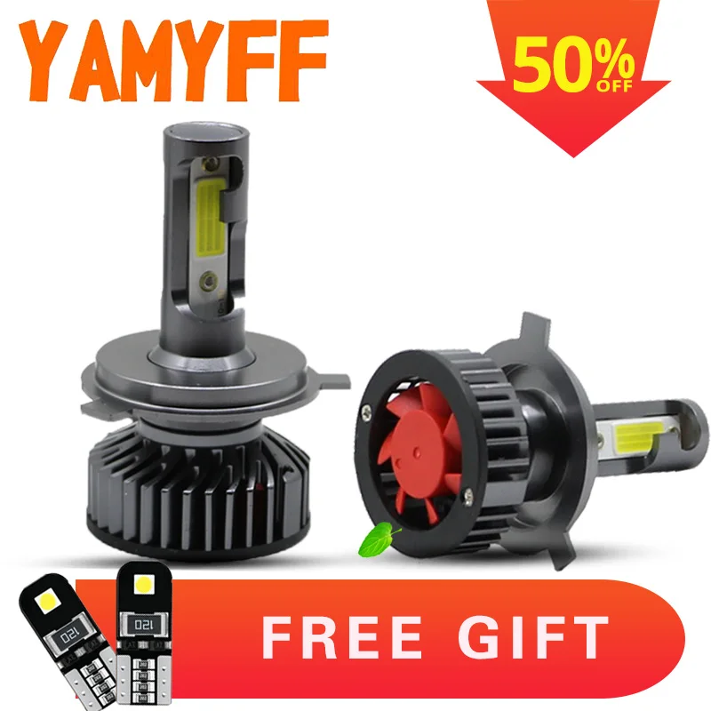 Автомобильные фары YAMYFF Canbus H4 LED H7 H11 автомобильные лампы 4300K 8000K 6000K 3000K H1 H3 H27 9005 9006