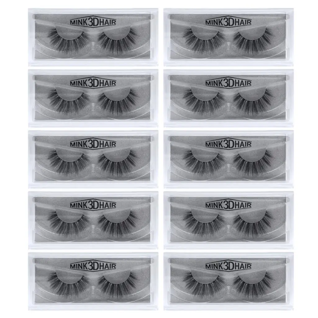 SD66(10Pairs) 10 пар норковых ресниц 3D норковых ресниц безжалостные ресницы ручной работы многоразовые натуральные ресницы Популярные Накладные ресницы для макияжа - Цвет: SD66(10Pairs)