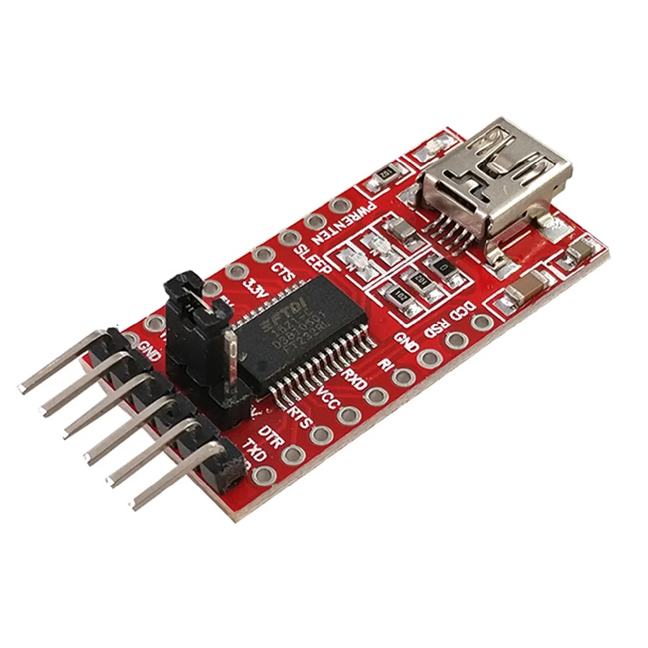 50 шт. FT232RL FT232 FTDI USB 3 В 5 к TTL последовательному адаптеру модуль мини порт|usb to ttl|usb tousb
