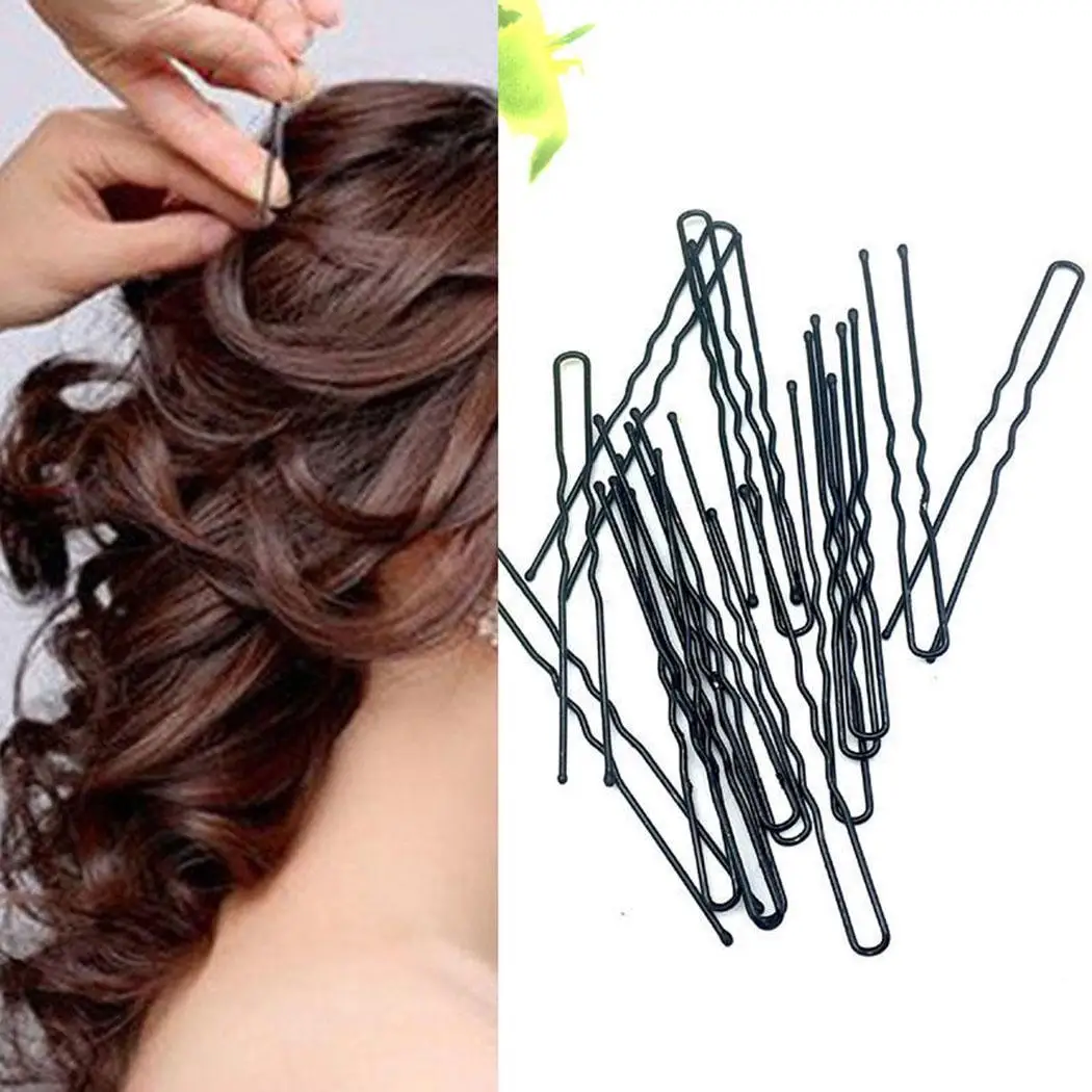 Черный u-образный булочка заколка для волос вставка расческа 0 03 кг булавки