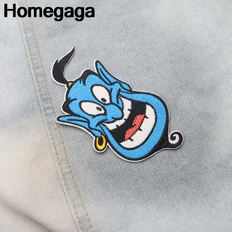 Homegaga мультяшная нашивка волшебная лампа аппликация нашивки наклейки для шитья рубашки одежда значки железная футболка D2103