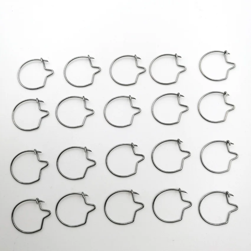 Совместно с рыба 20PCS L/M/S тупыми черный карп рыбалка личинки зажим для наживка