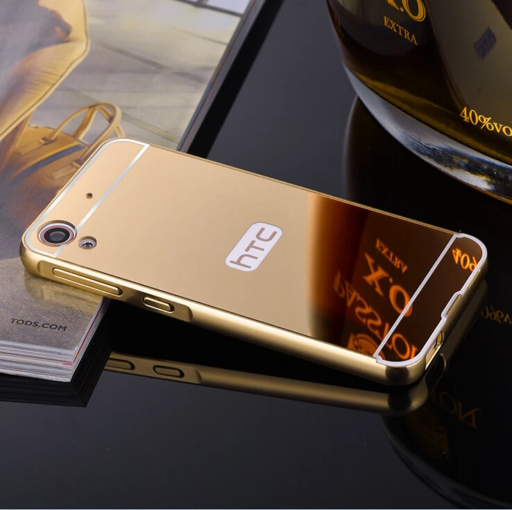 Новый корпус для HTC One M8 зеркальная задняя крышка чехол и алюминиевая