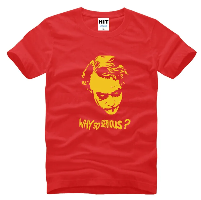 Мужская футболка с принтом Бэтмена, Темного рыцаря, Джокера, «Why So Serious», Мужская футболка,, хлопковая футболка, Camisetas Masculina - Цвет: HOY HUAT