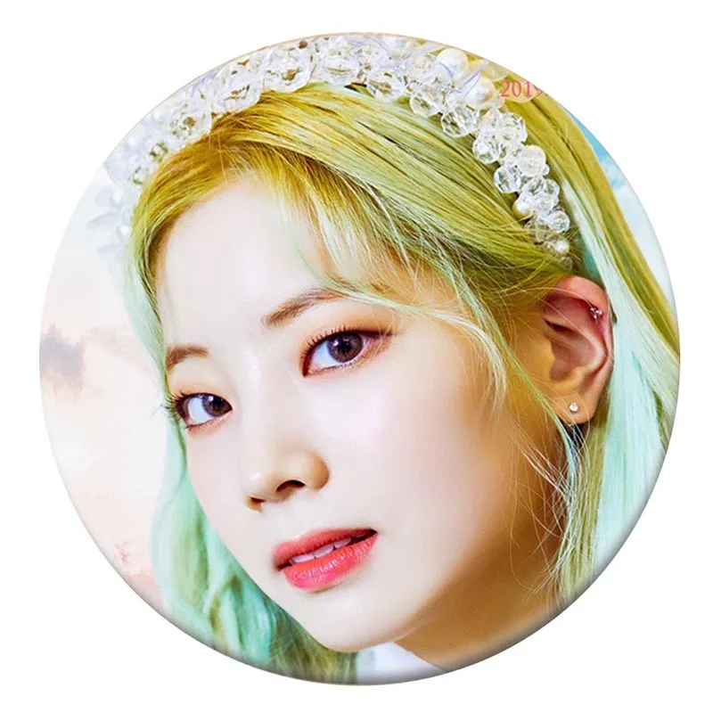 BRH2808H03 KPOP корейский дважды семь мини-альбом \ Fancy You \ 58 мм круглые значки и броши для одежды шляпа рюкзак - Окраска металла: BRH2808H03