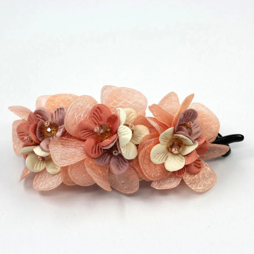 Аксессуары для волос девочек и женщин Цветочные заколки заколка со стразами в