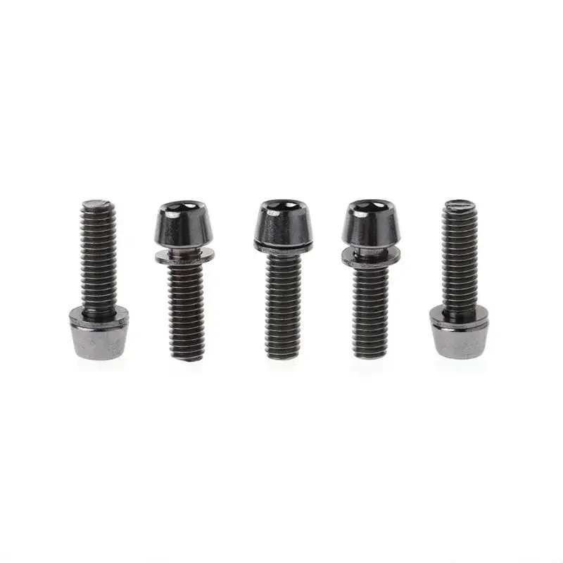 6 5 шт. винт велосипедный M5x20mm/M6x20mm с распоркой стволовых подъемных частей MTB дорожный велосипед W20 - Цвет: 6